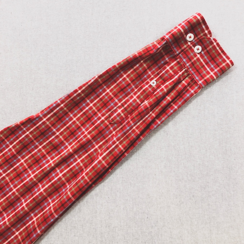 Ben Sherman Slim Fit Red Checked Plaid Shirt XL - Picture 4 of 7